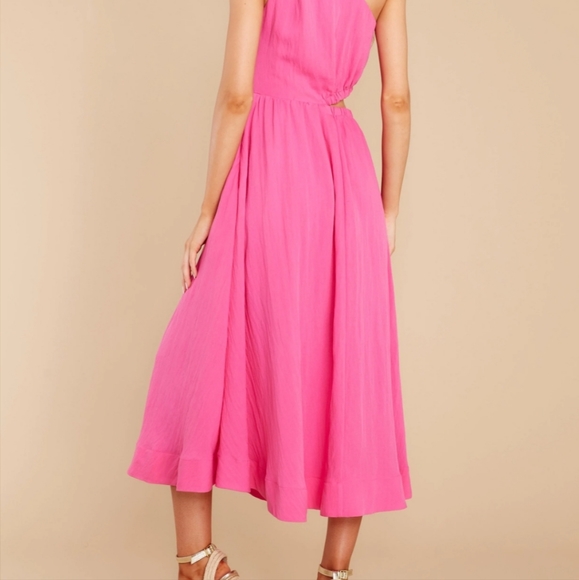Strike First Hot Pink Midi Dress - Picture 8 of 12